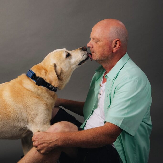 Heiko Kropf mit Hund